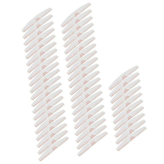 Archivos de Unas de Grano 80/80, Herramientas Efectivas de Manicura de Archivos de Unas Fuertes Curvos para Umas Acrílicas Umas de Gel de Extensión
