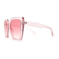 thumbnail image 4 of Womens Oversize Angular Butterfly Plastic Fashion Sunglasses Pink, 4 of 4