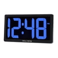 thumbnail image 2 of Reloj digital AcuRite 75111M LED de 10 pulgadas con atenuación automática, azul, 2 of 6