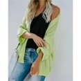 thumbnail image 2 of Abrigos Drapeados De Suéter De Punto Abierto De Gran Tamaño Para Mujer - Verde, L L Yuyangstore Cárdigans de mujer, 2 of 8
