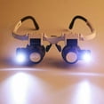 thumbnail image 2 of 8x15x23x Double Eye Jewelry Watch Repair Tools Magnifier Loupe Glasses&LED Light E8N5, 2 of 6
