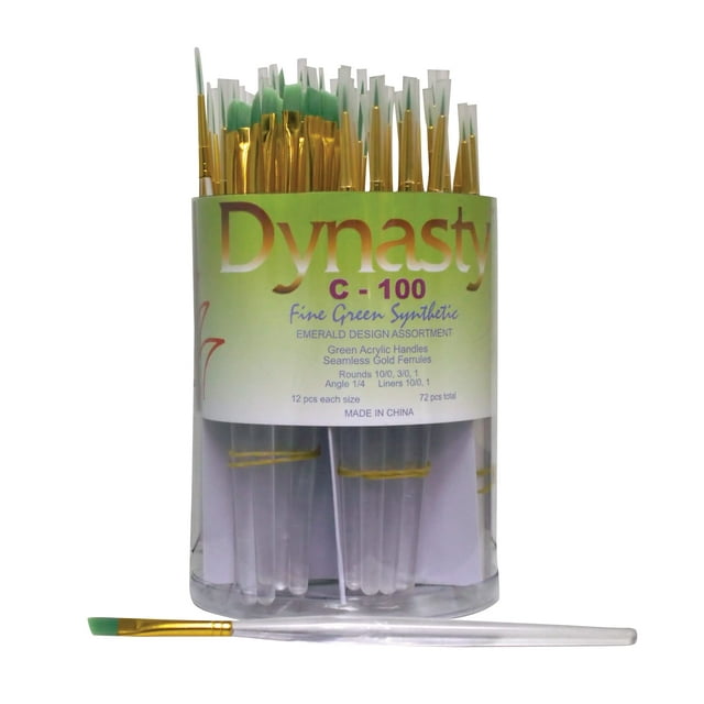 Pincel Dynasty C-100 Detail Fine Green Synthetic x72