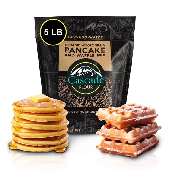 Cascade Flour Organic Whole Grain Pancake Mix 5 lb. Bag