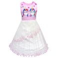 thumbnail image 1 of Nouvelle Robe d'Été Unicorn Unicorna pour Filles, Robe de Princesse en Maille, Robe de Vacances pour Enfants 8941 8941 Rose, 1 of 2