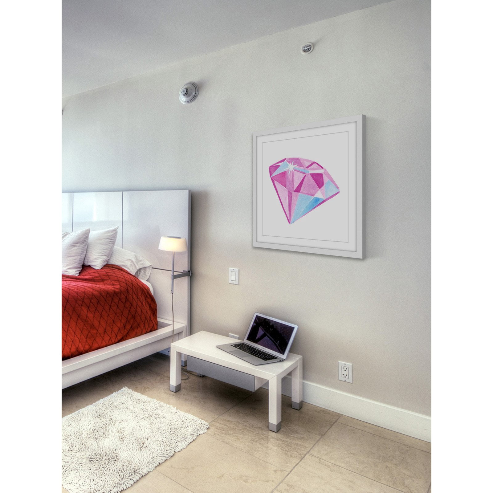"Diamond" Framed Painting Print