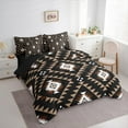 thumbnail image 3 of Manfei Triangle Boho Aztec Bedding Comforter Set 7 Pieces, Tribal Hippie Full Bedding Set, Teen Kid Child Adult Reversible Fitted Sheet Flat Sheet, Super Cozy Room Decor, 3 of 7