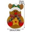 thumbnail image 3 of Fiudx Juego de Cubiertos Navideños, Diseño de Tela No Tejida, Decoración de Muñeco de Nieve y Papá Noel, Imprescindibles para Cenas Navideñas, Decoración de Hotel y Restaurante, Versátil para Mesas F, 3 of 3