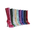 thumbnail image 2 of Ellie Shoes E-421-Zara 4 Knee-High Boot with Glitter Red / 8, 2 of 2