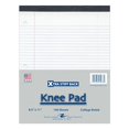 thumbnail image 1 of Roaring Spring Knee Pad College Ruled Extra Stiff Back Legal Writing Pad, 3 Hole Punched, 8.5 x 11.75" 100 Sheets, White, 1 of 4