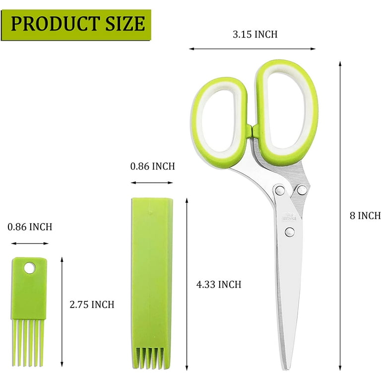 Casewin Shredding Scissors, Multi Blade Scissor, Multipurpose Herb