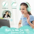 thumbnail image 5 of Kids Headphones for School Home Tablet Travel, Sharing Sounds Function, Foldable Wired Kids Headphones with Microphone, 5 of 8