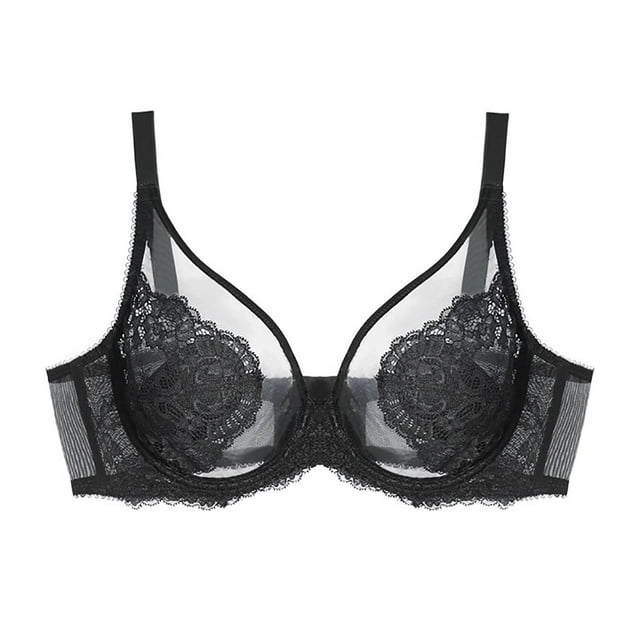 Womens Bra,Casual Thin Large Bust Small Shape Full Cups Curved with Support