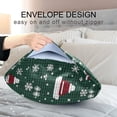 thumbnail image 4 of Yayeee Pillowcase Queen Size Set of 2 Satin Wrinkle Resistant Pillow Case, Red Christmas Trees, 4 of 8