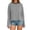 Black, variant on Women's Long Sleeve Striped T Shirt with Color Design Loose Fit Round Neck for Comfortable Everyday Wear Coffee Green