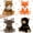 Foxes/Moose/Tigers/Black Bear, variant on Tezituor 4Pcs Safari Stuffed Animals Stuffed Jungle Animals Plush(Goat / Leopard / Lion /Sika Deer)