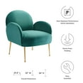 thumbnail image 2 of Transcend Performance Velvet Armchair, 2 of 2
