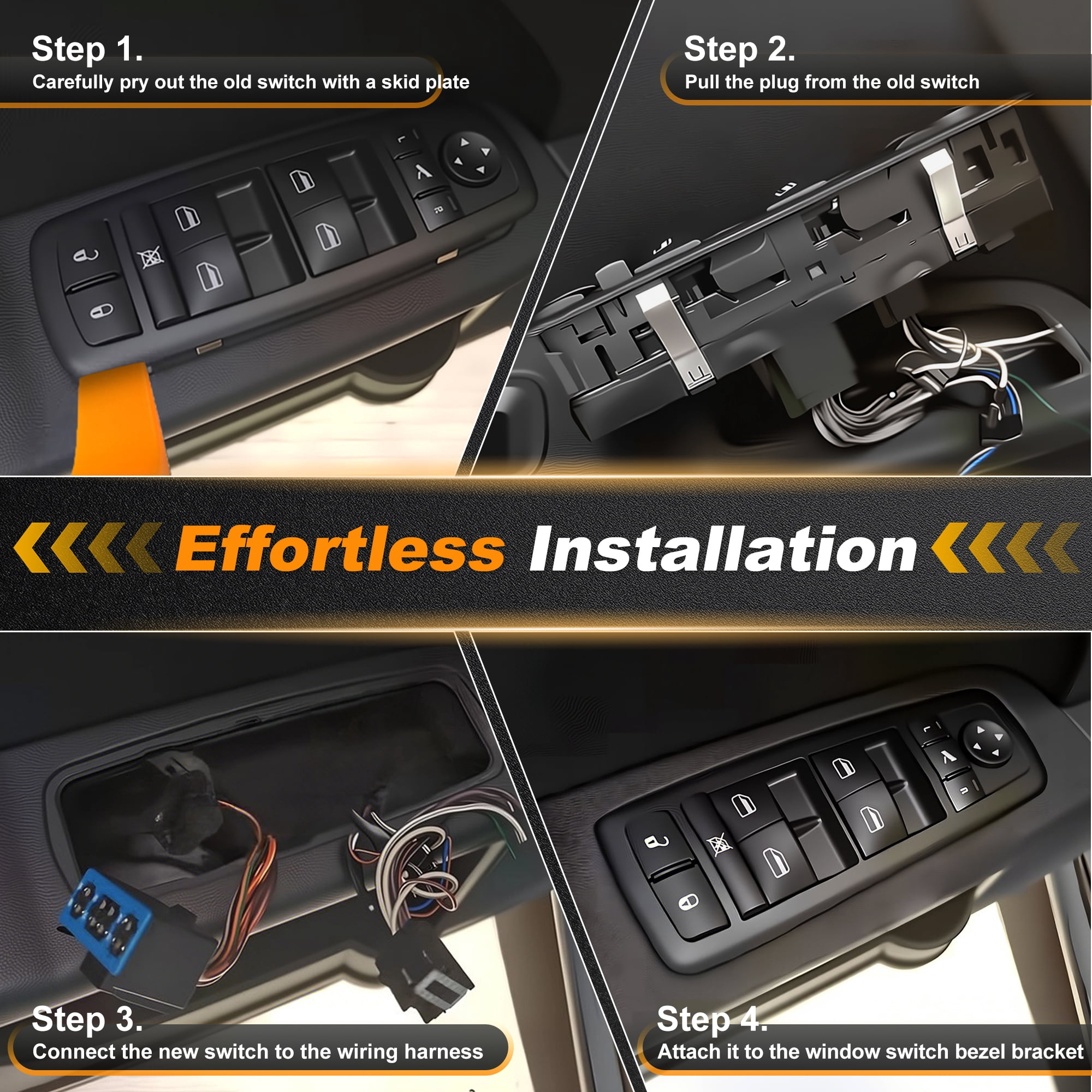 Unique Bargains Power Window Control Switch for Acura MDX 2014-2020 Replace 35750-TZ5-A01