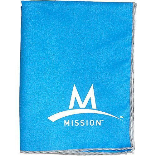 MISSION ENDURACOOL INSTANT COOLING MESH TOWEL XL BLUE 15" X 36" WITH CASE E9 