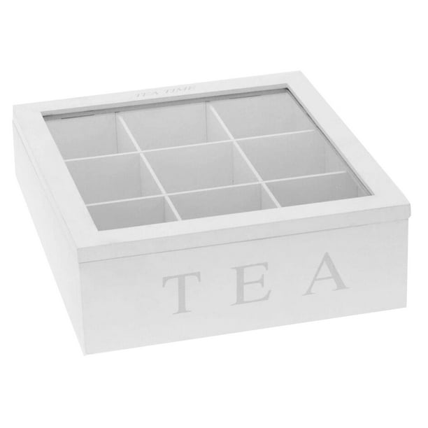 Wooden Tea Storage Box, Wood Tea Organizer, Box Holder
