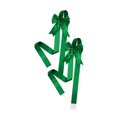 thumbnail image 4 of 2 lazos navideños para puerta, armario, decoración de árbol de Navidad, adornos grandes de Navidad verde, 4 of 9