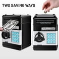 thumbnail image 3 of Password Piggy Bank, Digital Electronic Money Bank, Mini ATM Cash Coin Saving Can Toys, Birthday Gifts for Kids, Black, 3 of 7