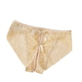thumbnail image 5 of Yangnuo Womens Sexy Cutout Bow Soft Comfy Lace Underwear Brief Underwear French Thin Perspective Mesh Lace Underwear Cropping Hip Lifting Low Waist Underwear, 5 of 5