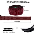 thumbnail image 6 of 2PCS/Box Bike Handlebar Tapes Non\-slip Handle Bar Self\-adhesive Flexible Trimmable Lightweight Belt Black, 6 of 9