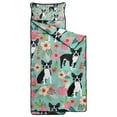 thumbnail image 2 of Green Boston Terrier and Flower Toddler Nap Mats for Kids Preschool,Sleeping Mat Bag or Kids,Toddler Sleeping Bag,Toddler Nap Mat or Daycare, 2 of 6