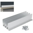 thumbnail image 2 of 4Pcs Gutter Splash Guards Rain Gutter Valley Roofing Gutter Guard Long-Lasting, 2 of 8