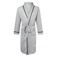 thumbnail image 5 of Mens Pajama Spring And Summer Cotton Bathrobe Bathrobe Bathrobe Bathrobe Spring And Autumn Bathrobe Home Wear for Men, 5 of 7