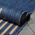 thumbnail image 7 of Well Woven Alder Blue Indoor/Outdoor Stripes Circles Geometric Area Rug (5'3" x 7'3"), 7 of 7