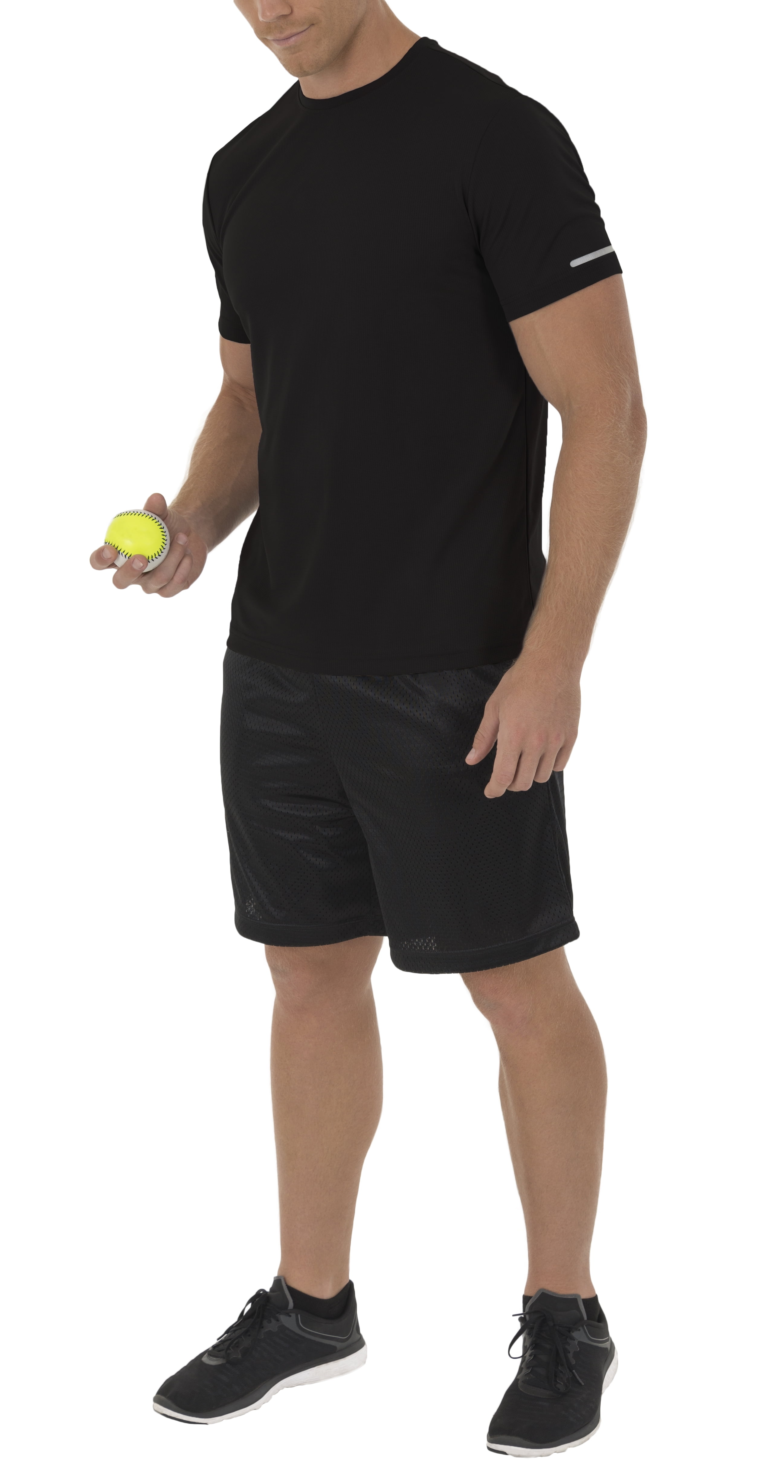 athletic works men's core quick dry short sleeve tee