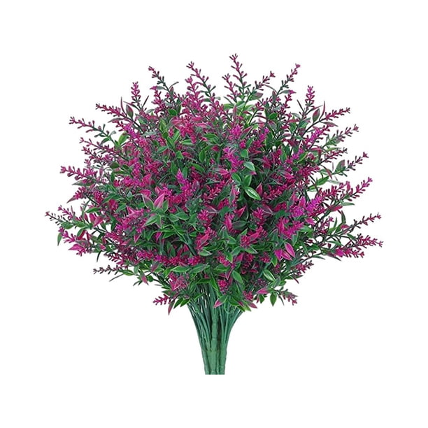 Guirnalda de flores Artificiales Bearachild ABS 8 piezas decoración Loto rojo