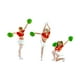 thumbnail image 2 of 3 piezas 1/64 figuras modelo People Tiny Cheerleaders Resina Propiedades Propiedades Colecciones Creative Mini Dolls Modelo Figuras femeninas, 2 of 9