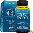 thumbnail image 1 of Suplemento de aceite de pescado Omega 3 Ultra Strength de Viva Naturals, 1 of 5