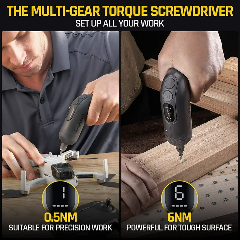 Fanttik 14pcs Screwdriver Kit Cordless Rechargeable Electric