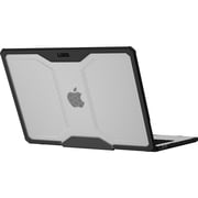 UAG MacBook Air 13 Case M5 2026 M4 2025 M3 2024 M2 2022 - Translucent Rugged Lightweight Slim Tactile Grip Laptop Protective Cover, Plyo Ice/Black