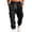 Z104-Black, variant on Travel Pants for Men Wide Leg Water Resistant Cargo Pants Elastic Waist Baggy Pants for All Seasons