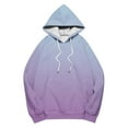 thumbnail image 4 of Oversized Womens Hoodies Sweatshirts 2025 Trendy Gradient Pullover Hooded Teen Girls Cute Tunics Hoody Shirts Tops Long Sleeve Drop Shoulder Jumper Sweatshirt Fall Winter Casual Loose Clothes, 4 of 5