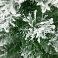 thumbnail image 4 of Northlight 1.8 FT Flocked Pine Full Artificial Christmas Tree in Burlap Base - Unlit, 4 of 6