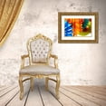 thumbnail image 3 of Peck, Gail 14x11 Gold Ornate Wood Framed with Double Matting Museum Art Print Titled - Paper Flowers, 3 of 4