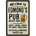 thumbnail image 1 of EDMUND'S Pub Sign Vintage Man Cave Bar 16 x 24 Matte Finish Metal 116240028503, 1 of 1