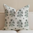 thumbnail image 2 of Handmade Viscose Linen Pillow Covers , 12"X20", Hand block prints by Fabdivine, Sadabahar, 2 of 10