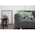 thumbnail image 4 of Ambesonne Lake Throw Pillow Cover Pack of 2, Woodland Mountain Print Cloudy, 2 Pcs-28"x28", Cadet Blue Peach Teal, 4 of 5