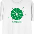 thumbnail image 2 of LimeWire Distorted Logo Crew Neck Short Sleeve Men's White T-shirt
-5XLB, 2 of 3