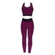 thumbnail image 2 of Gibobby Conjunto de entrenamiento para mujer Pantalones deportivos para mujer Leggings de fitness Traje deportivo elástico(Rosa caliente,G), 2 of 4