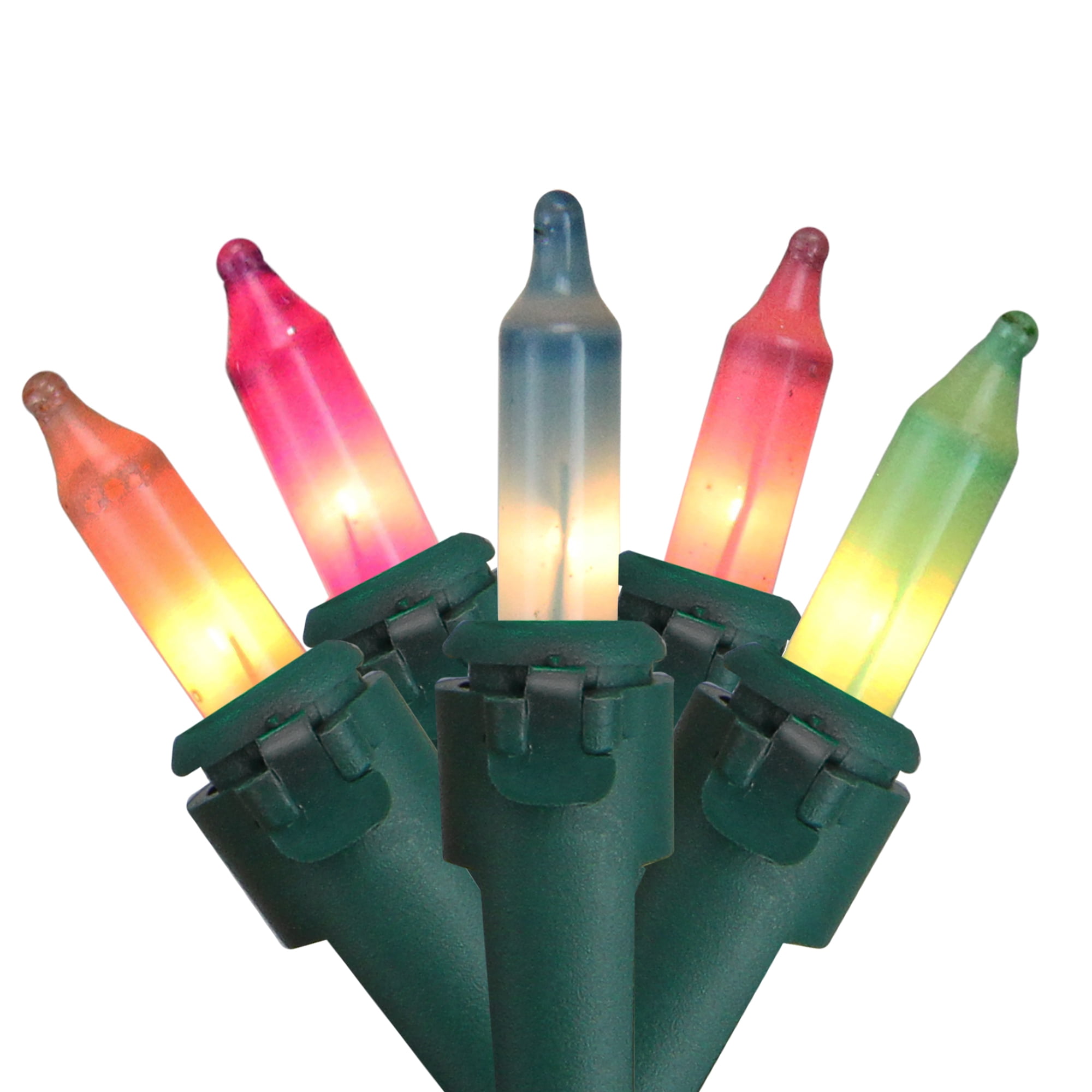 Northlight 35 Count Pastel Multi-Color Mini Easter Light Set, 7ft, Green Wire