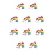 thumbnail image 1 of Ounissouiy Suministros de decoración de pasteles Exquisitas herramientas para hornear de arcilla polimérica de cumpleaños Favores de fiesta Artes y estrellas arcoiris 10piezas Ounissouiy CBP213803, 1 of 1