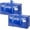 Blue, variant on YZEGDCH Storage2 Pack Extra Heavy Duty Large Moving Bags with Strong Zipper & Comfortable Handles, Sturdy Clothes Storage Bags, Blue Packing Moving Boxes for College Supplies