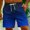 Blue, variant on Gspmoly Men Shorts, Men'S Gradient Printing Hawaiian Special Print Beach Casual Trouser Shorts Pants Gym Shorts Men Clearance Sale Brown XXXL